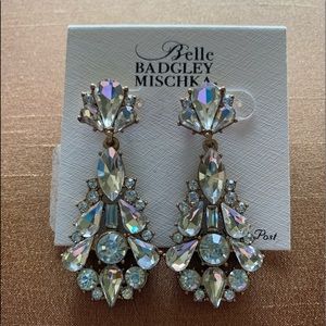 NEW Rhinestone Dangle Earrings (Badgley Mischka)